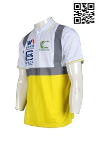 D155 專業訂製工業POLO衫  訂做推廣工業制服 工程行業 POLO  設計反光帶工作服  工業制服生產商HK